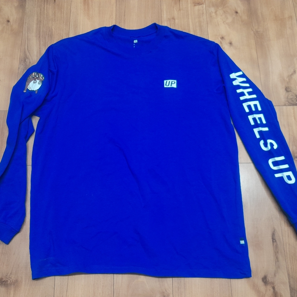 Malbon X Wheels Up~Long Sleeve T-Shirt~Golf~Blue~ Men’s 2XL